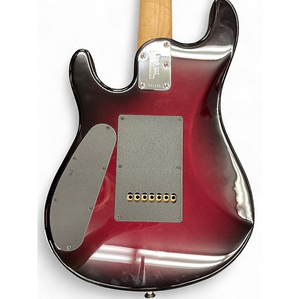 Used Ernie Ball Music Man JP7 Pearl Red Burst Solid Body Electric Guitar