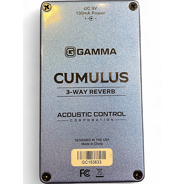 Used GAMMA CUMULUS 3 WAY REVERB Effect Pedal