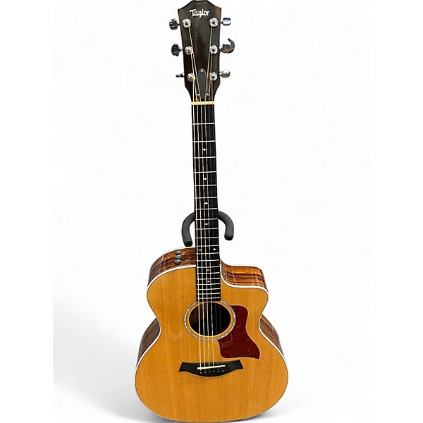 Used Taylor 214CE Deluxe Natural Acoustic Electric Guitar