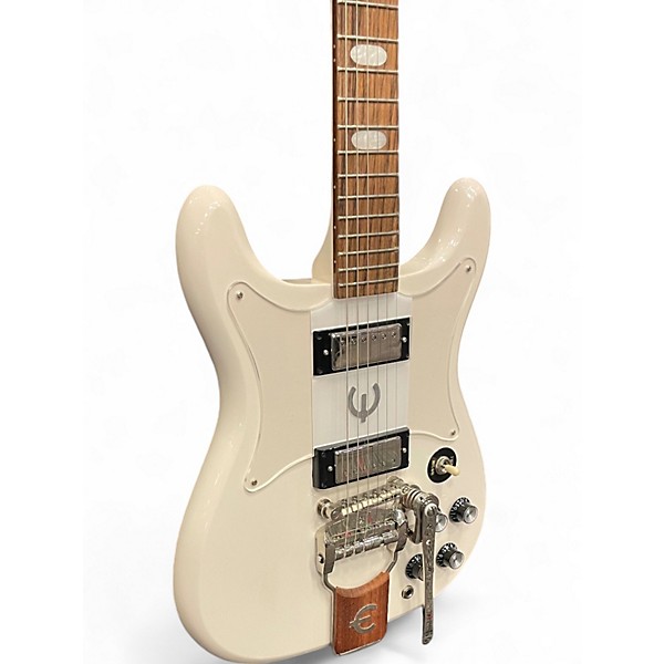Used Epiphone 50th Anniversary 1962 Reissue Crestwood Custom White Solid Body Electric Guitar