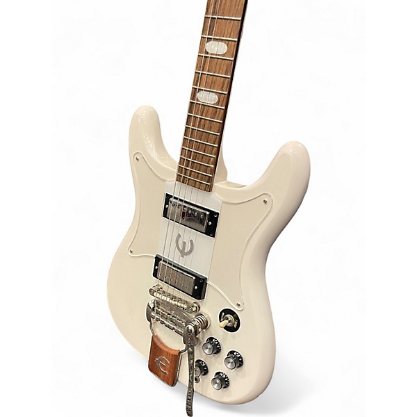 Used Epiphone 50th Anniversary 1962 Reissue Crestwood Custom White Solid Body Electric Guitar