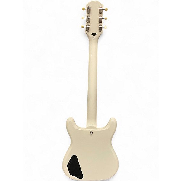 Used Epiphone 50th Anniversary 1962 Reissue Crestwood Custom White Solid Body Electric Guitar