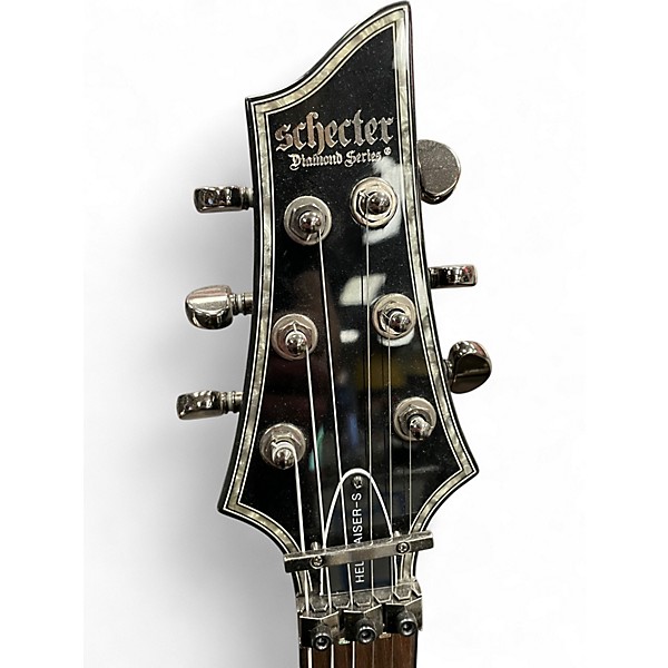 Used Schecter Guitar Research hellraiser s Black Solid Body Electric Guitar