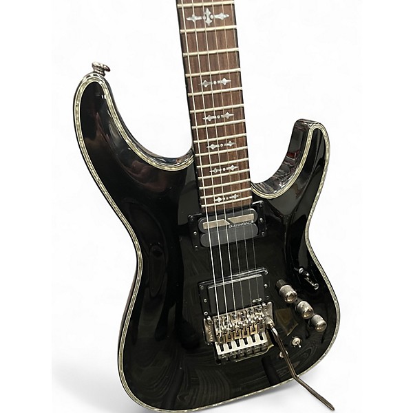 Used Schecter Guitar Research hellraiser s Black Solid Body Electric Guitar