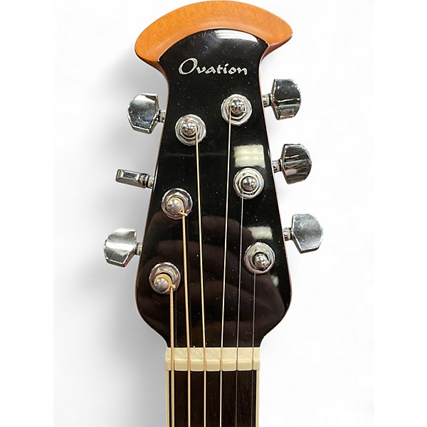 Used Ovation CE48P Tiger Eye Acoustic Electric Guitar