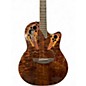 Used Ovation CE48P Tiger Eye Acoustic Electric Guitar