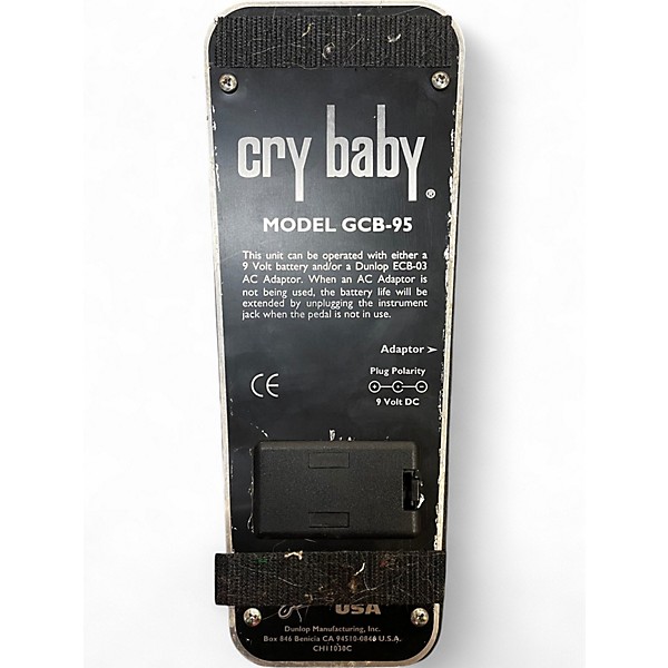 Used Dunlop GCB95 Original Crybaby Wah Effect Pedal