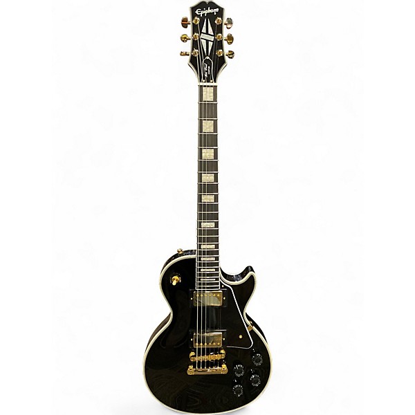 Used Epiphone Les Paul Custom Black Solid Body Electric Guitar
