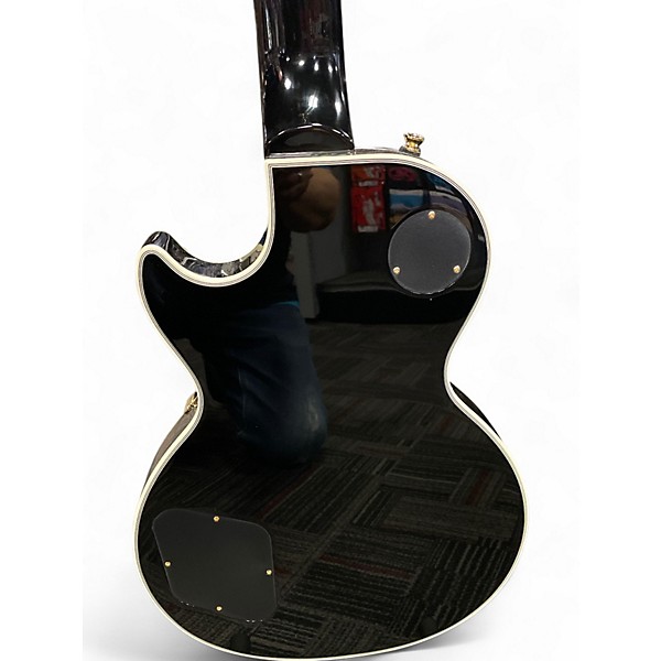 Used Epiphone Les Paul Custom Black Solid Body Electric Guitar