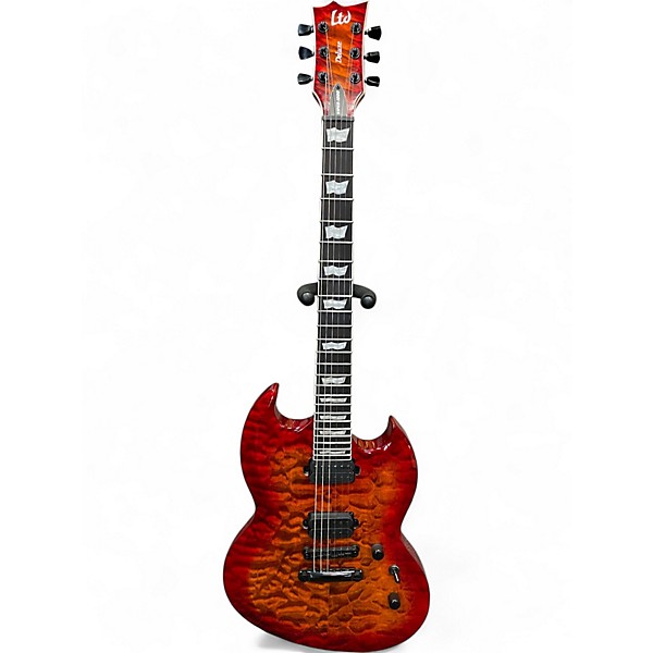 Used 2024 ESP LTD Viper 1000 Deluxe Tiger Eye Solid Body Electric Guitar