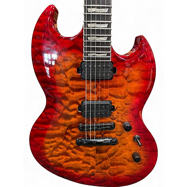 Used 2024 ESP LTD Viper 1000 Deluxe Tiger Eye Solid Body Electric Guitar
