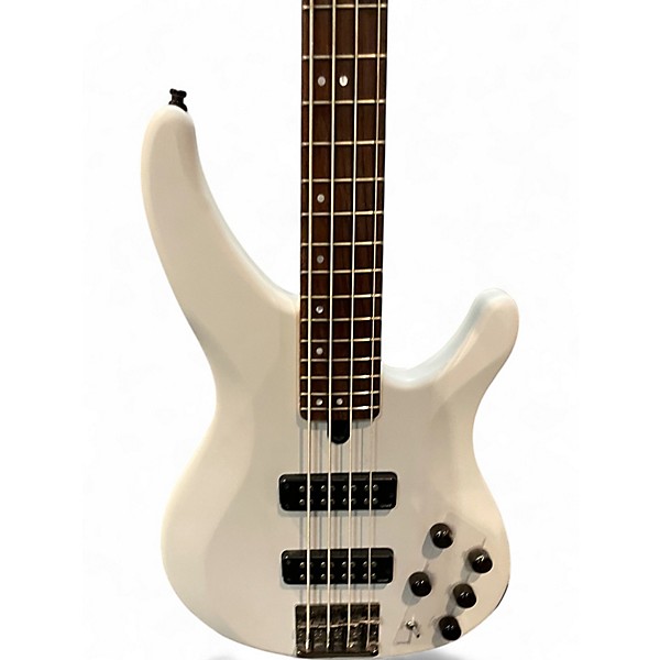 Used Yamaha  TRBX504 White Electric Bass Guitar