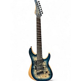 Used Schecter Guitar Research Reaper 7 MS Sky Burst Solid Body Electric Guitar