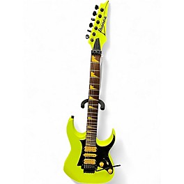 Used Ibanez 25th Anniversary RG1XXV Highlighter Yellow Solid Body Electric Guitar