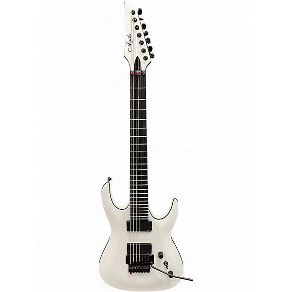 Used Agile INTERCEPTOR PRO 725 White Solid Body Electric Guitar