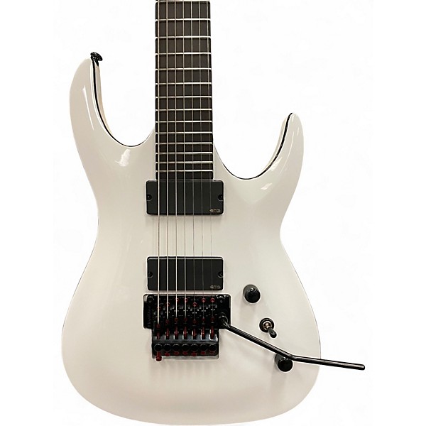 Used Agile INTERCEPTOR PRO 725 White Solid Body Electric Guitar