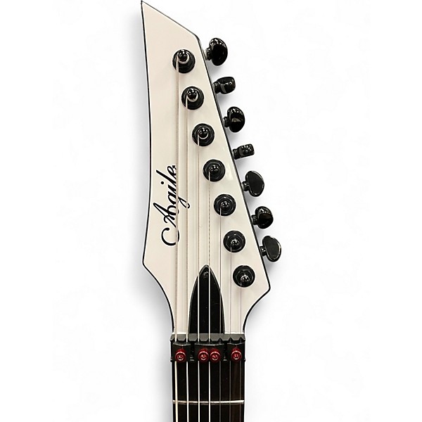 Used Agile INTERCEPTOR PRO 725 White Solid Body Electric Guitar