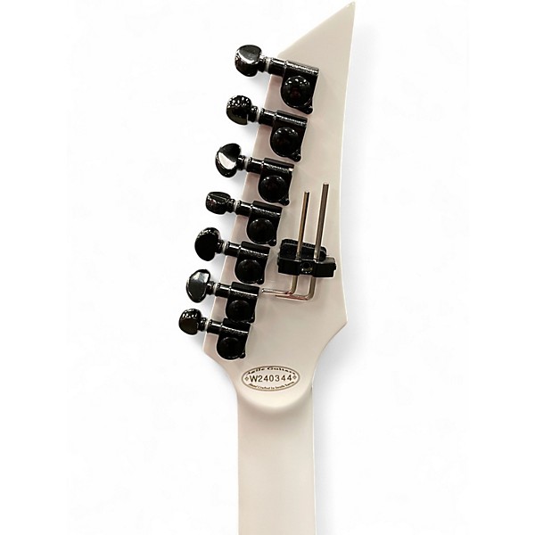Used Agile INTERCEPTOR PRO 725 White Solid Body Electric Guitar