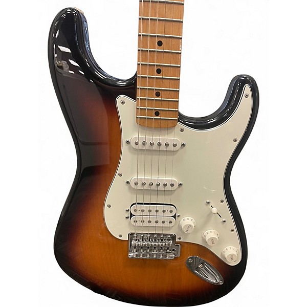 Used Fender Standard Stratocaster HSS Brown Sunburst Solid Body Electric Guitar