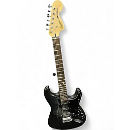 Used Squier Standard Stratocaster Black Solid Body Electric Guitar