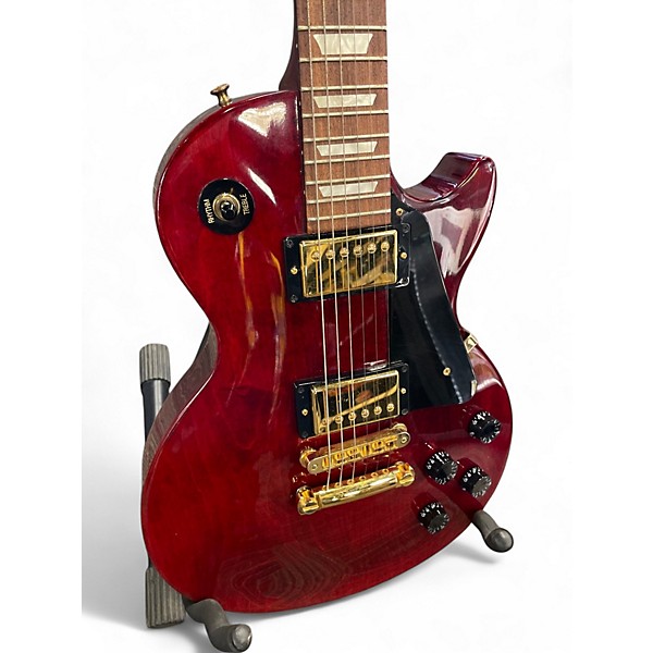 Used 2008 Gibson Les Paul Studio Trans Red Solid Body Electric Guitar