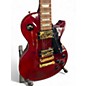 Used 2008 Gibson Les Paul Studio Trans Red Solid Body Electric Guitar