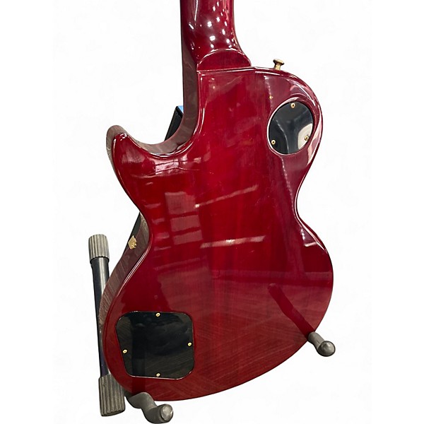 Used 2008 Gibson Les Paul Studio Trans Red Solid Body Electric Guitar