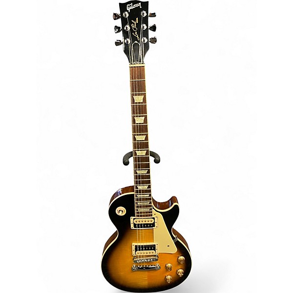 Used 2010 Gibson Les Paul Traditional Pro IV Vintage Sunburst Solid Body Electric Guitar