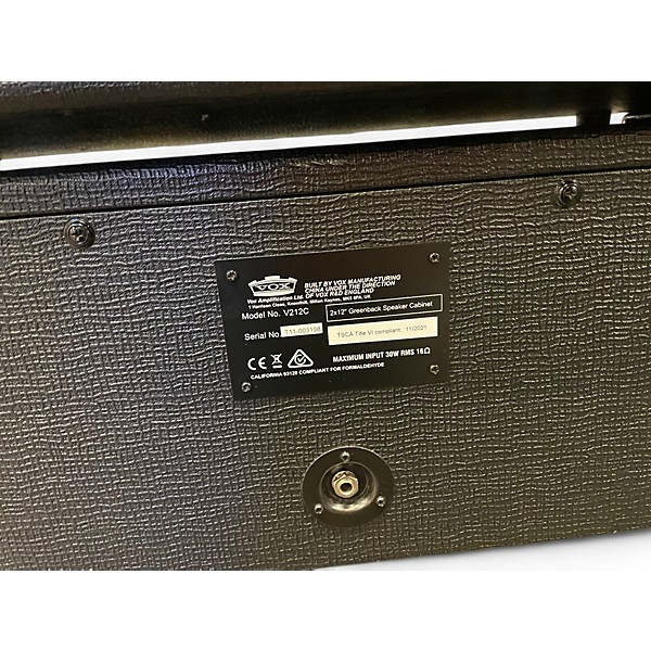 Used VOX V212C GREEN BACK Guitar Cabinet