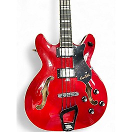 Used Hagstrom Viking Bass Wild Cherry Electric Bass Guitar