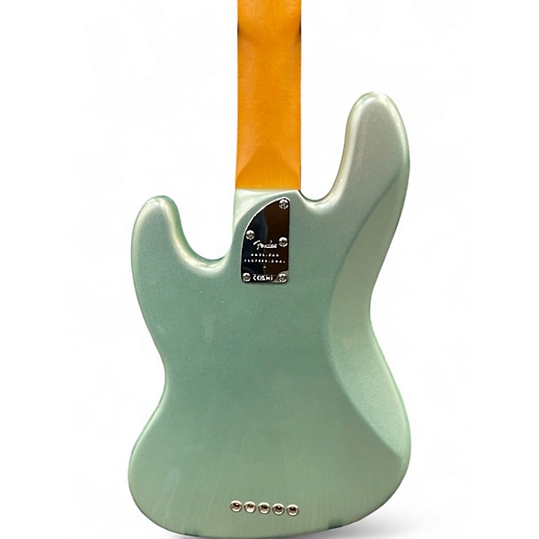 Used Fender American Professional II Jazz Bass Surf Green Electric Bass Guitar