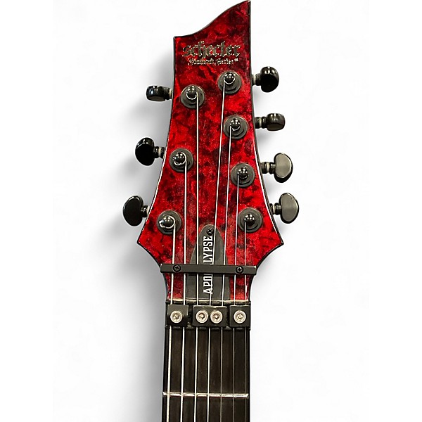 Used Schecter Guitar Research RESEARCH C7 APOCALYPSE RED Solid Body Electric Guitar