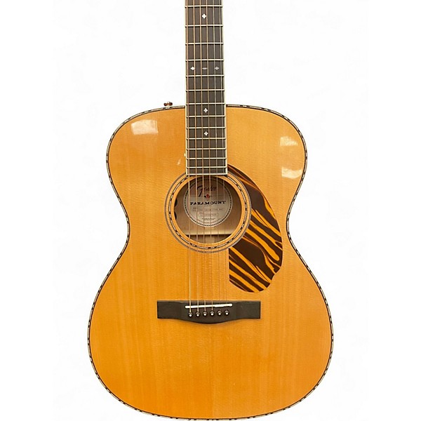 Used Fender Paramount PO220E Natural Acoustic Electric Guitar