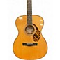 Used Fender Paramount PO220E Natural Acoustic Electric Guitar