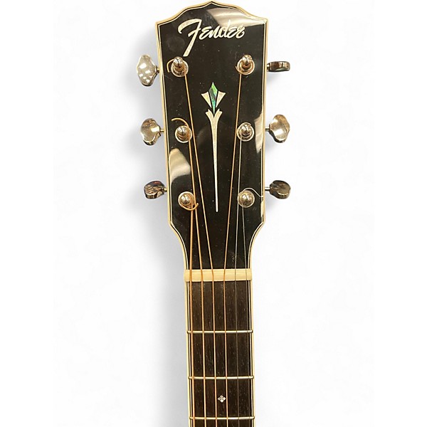 Used Fender Paramount PO220E Natural Acoustic Electric Guitar