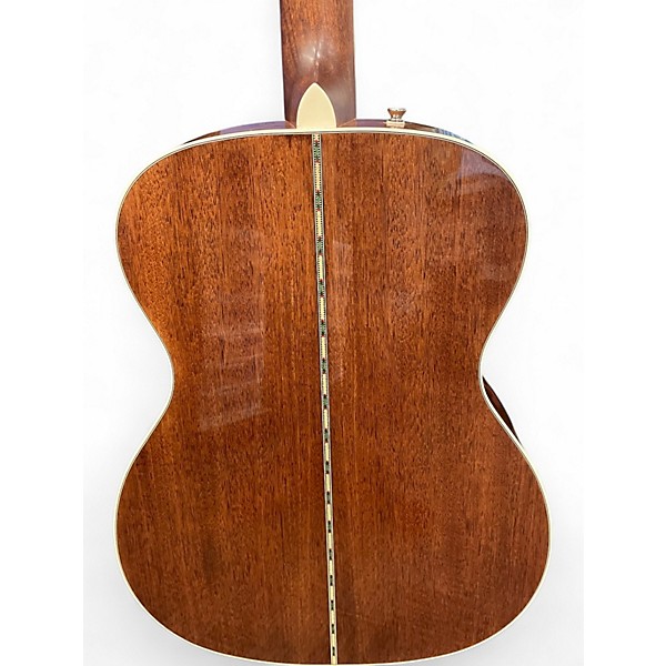 Used Fender Paramount PO220E Natural Acoustic Electric Guitar