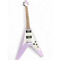Used Epiphone FLYING V KIRK HAMMETT PURPLE METALLIC Solid Body Electric Guitar thumbnail