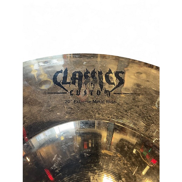 Used MEINL 20in classic custom extreme metal ride Cymbal