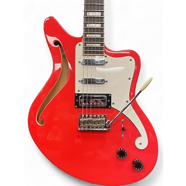 Used D'Angelico Premiere Bedford SH Fiesta Red Hollow Body Electric Guitar