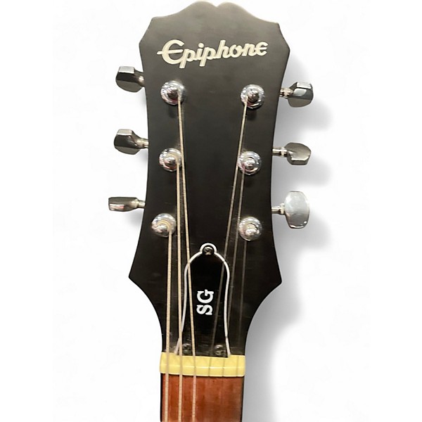 Used Epiphone SG Special Bolt On WORN RED Solid Body Electric Guitar
