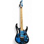 Used Ibanez JEM77P BLUE FLOWERS Solid Body Electric Guitar thumbnail