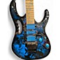 Used Ibanez JEM77P BLUE FLOWERS Solid Body Electric Guitar