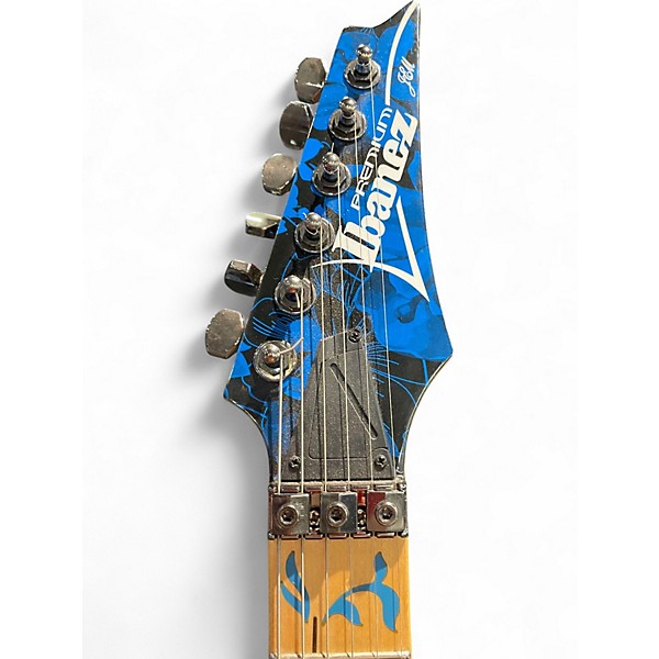 Used Ibanez JEM77P BLUE FLOWERS Solid Body Electric Guitar