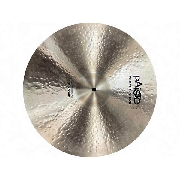 Used Paiste 19in formula 602 modern essentials crash Cymbal