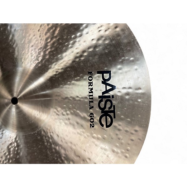 Used Paiste 19in formula 602 modern essentials crash Cymbal