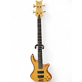 Used Schecter Guitar Research Stiletto Custom 4 String Natural Electric Bass Guitar