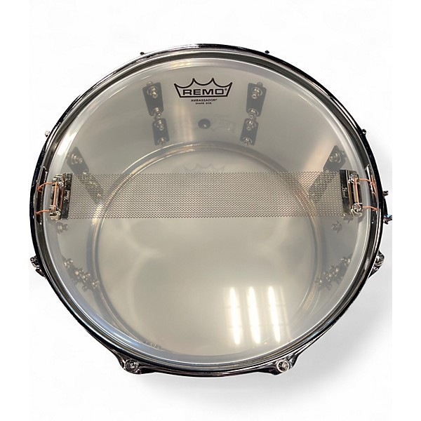 Used Pearl 13X7 Sensitone Snare Chrome Over Brass Drum