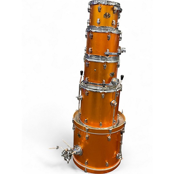 Used Ludwig 5 Piece ELEMENT EVOLUTION Orange Drum Kit