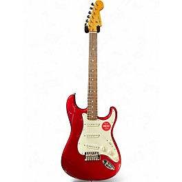 Used Squier Classic Vibe Stratocaster Candy Apple Red Metallic Solid Body Electric Guitar