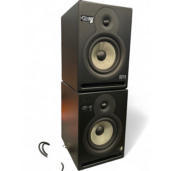 Used KRK RP-6 Rokit 2-Way 6 "Active Limited Edition Silver (Pair) Powered Monitor